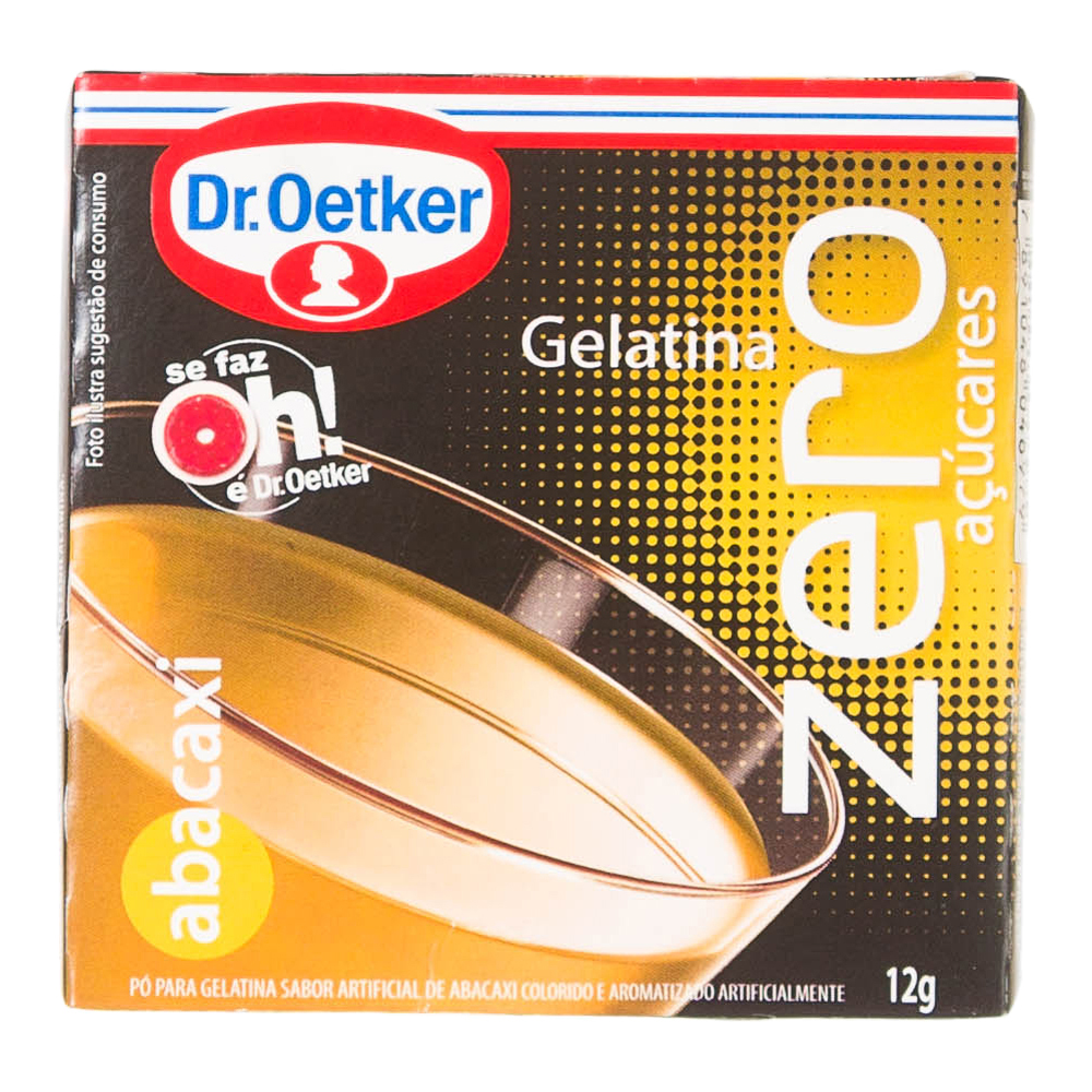 Gelatina Em Po Oetker Abacaxi Zero 12gr